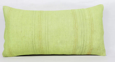 Plain Green Kilim Pillow Cover 12x24 4127 - kilimpillowstore
 - 2
