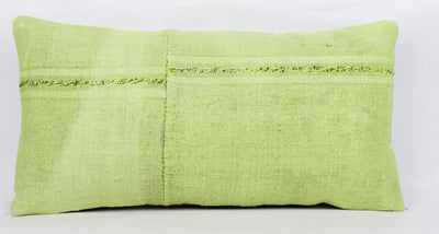 Plain Green Kilim Pillow Cover 12x24 4129 - kilimpillowstore
 - 2
