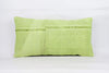 Plain Green Kilim Pillow Cover 12x24 4129 - kilimpillowstore
 - 1