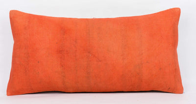 Plain Orange Kilim Pillow Cover 12x24 4162 - kilimpillowstore
 - 2