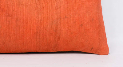 Plain Orange Kilim Pillow Cover 12x24 4162 - kilimpillowstore
 - 3