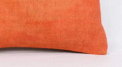 Plain Orange Kilim Pillow Cover 12x24 4165 - kilimpillowstore
 - 3
