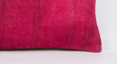 Plain Pink Kilim Pillow Cover 12x24 4136 - kilimpillowstore
 - 3
