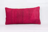 Plain Pink Kilim Pillow Cover 12x24 4136 - kilimpillowstore
 - 1