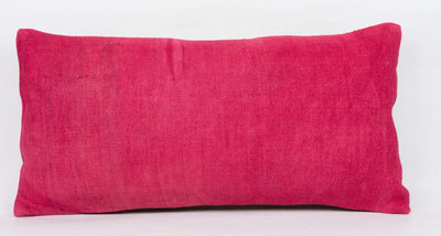 Plain Pink Kilim Pillow Cover 12x24 4138 - kilimpillowstore
 - 2