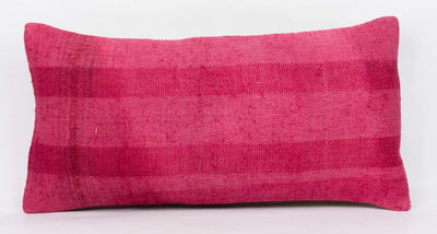 Plain Pink Kilim Pillow Cover 12x24 4146 - kilimpillowstore
 - 2