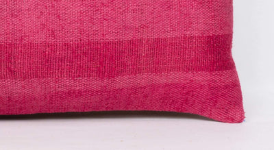 Plain Pink Kilim Pillow Cover 12x24 4146 - kilimpillowstore
 - 3