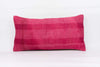 Plain Pink Kilim Pillow Cover 12x24 4146 - kilimpillowstore
 - 1