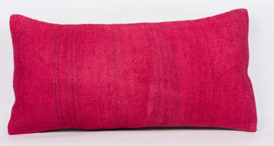 Plain Pink Kilim Pillow Cover 12x24 4152 - kilimpillowstore
 - 2