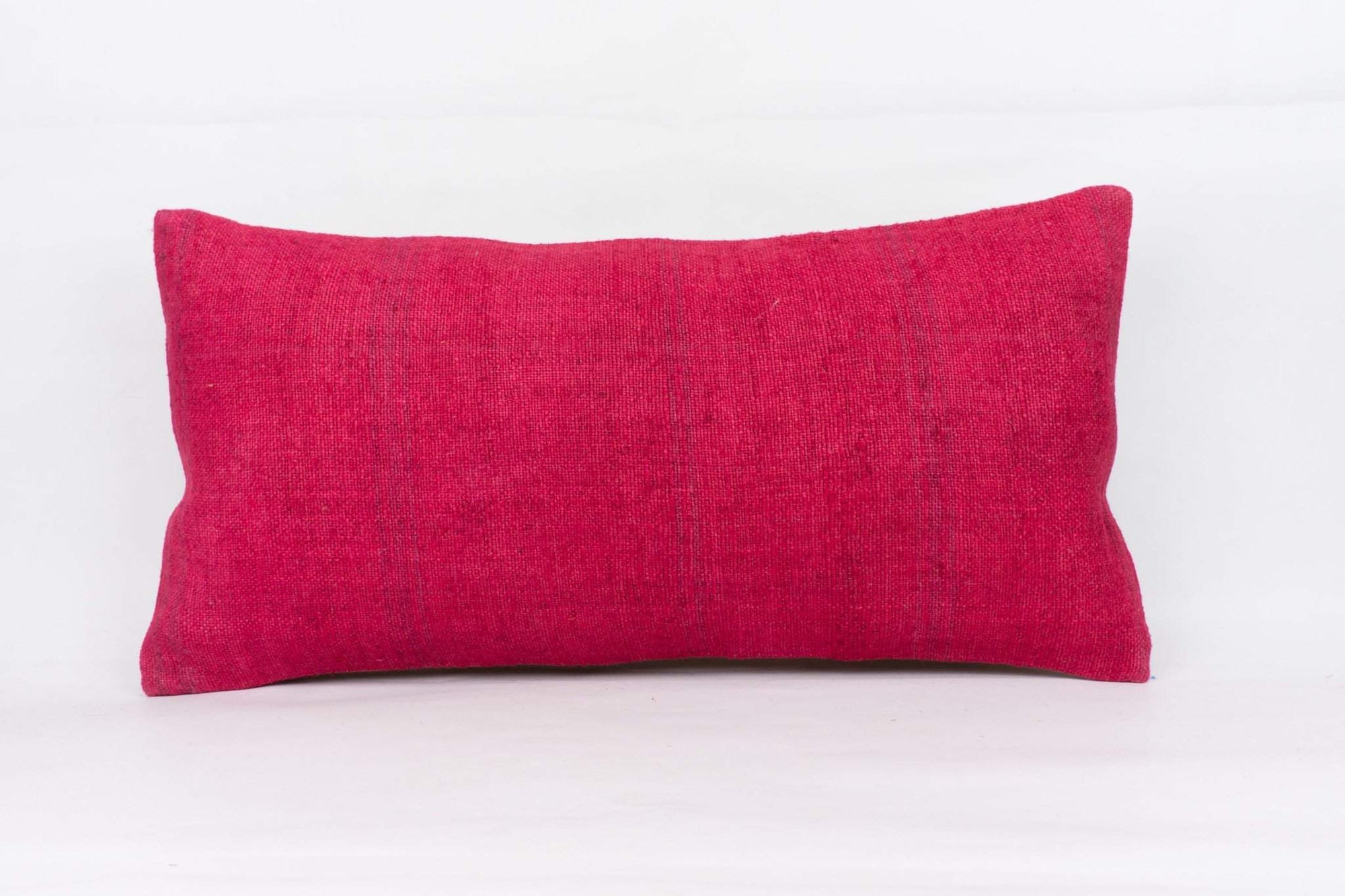 Plain Pink Kilim Pillow Cover 12x24 4157 - kilimpillowstore
 - 1