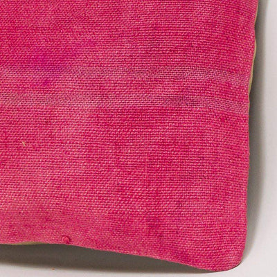 Plain Pink Kilim Pillow Cover 16x16 3008 - kilimpillowstore
 - 3