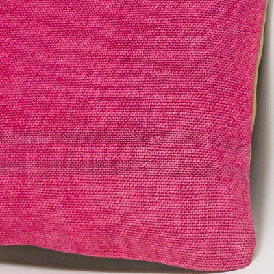 Plain Pink Kilim Pillow Cover 16x16 3009 - kilimpillowstore
 - 3