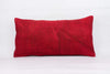 Plain Red Kilim Pillow Cover 12x24 4104 - kilimpillowstore
 - 1