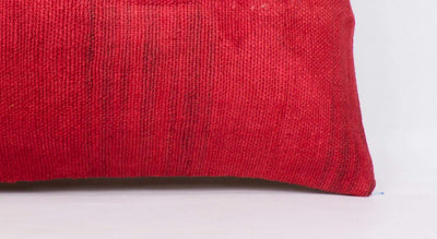 Plain Red Kilim Pillow Cover 12x24 4110 - kilimpillowstore
 - 3