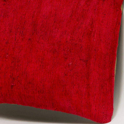 Plain Red Kilim Pillow Cover 16x16 2884 - kilimpillowstore
 - 3