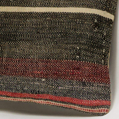 Striped Brown Kilim Pillow Cover 16x16 2855 - kilimpillowstore
 - 3