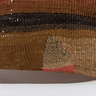 Striped_Brown_Kilim Pillow Cover_16x16_A0224_6512