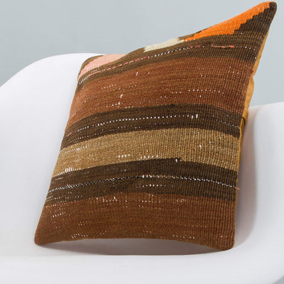 Striped_Brown_Kilim Pillow Cover_16x16_A0224_6519