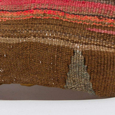 Striped_Brown_Kilim Pillow Cover_16x16_A0224_6532