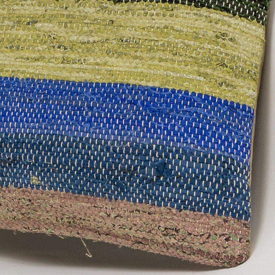 Striped Multi Color Kilim Pillow Cover 16x16 3070 - kilimpillowstore
 - 3