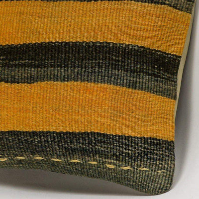 Striped Multi Color Kilim Pillow Cover 16x16 3215 - kilimpillowstore
 - 3