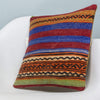 Striped Multi Color Kilim Pillow Cover 16x16 3821 - kilimpillowstore
 - 2