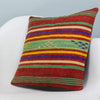 Striped Multi Color Kilim Pillow Cover 16x16 4015 - kilimpillowstore
 - 2