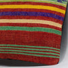 Striped Multi Color Kilim Pillow Cover 16x16 4015 - kilimpillowstore
 - 3