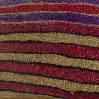 Striped_Multiple Color_Kilim Pillow Cover_16x16_A0241_6809