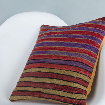 Striped_Multiple Color_Kilim Pillow Cover_16x16_A0241_6812