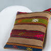 Striped_Multiple Color_Kilim Pillow Cover_16x16_A0263_7091