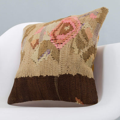Tribal_Multiple Color_Kilim Pillow Cover_16x16_A0216_6366
