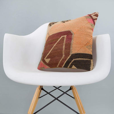 Tribal_Multiple Color_Kilim Pillow Cover_16x16_A0218_6402